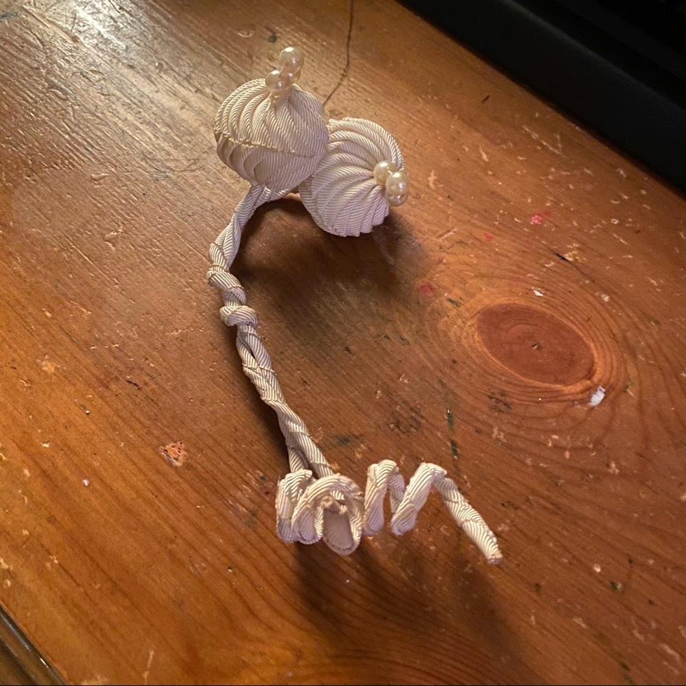 Vintage Millinery Spiral Pearl Swirl Hat Trim